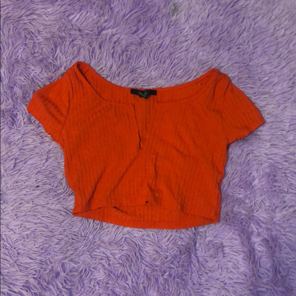 Red forever 21 small crop top